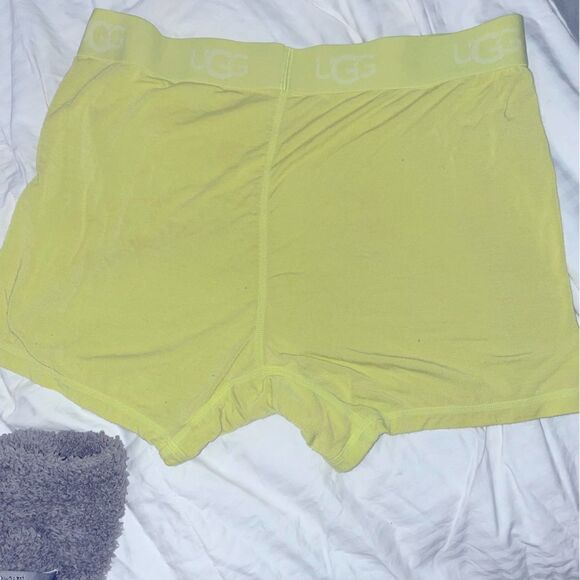 UGG ALEXIAH BOYSHORT LOGO BAND LOUNGE SHORTS TENNIS GREEN LARGE - Picture 15 of 15